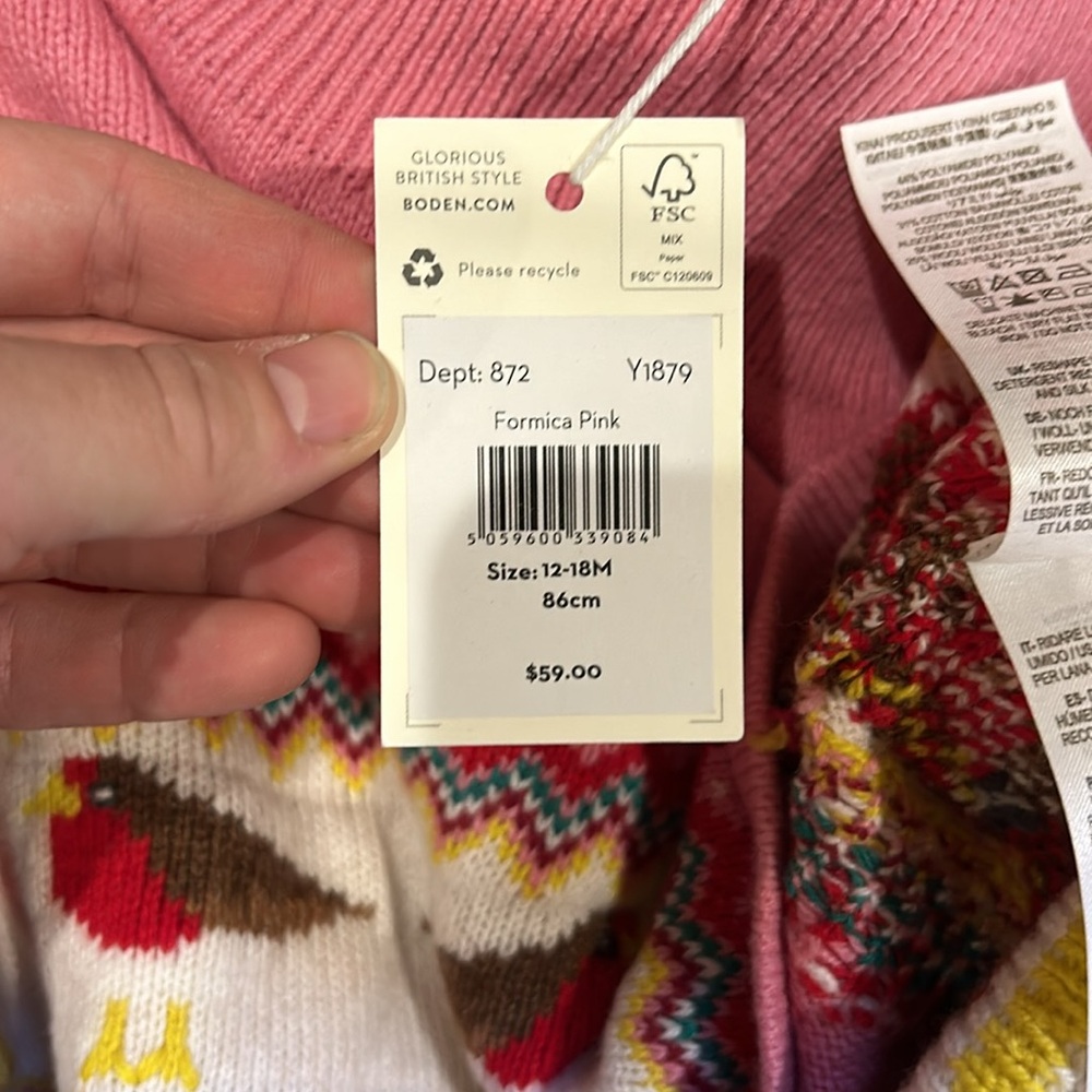 NWT Boden 12-18 mo Darling Dress - Picture 5 of 5
